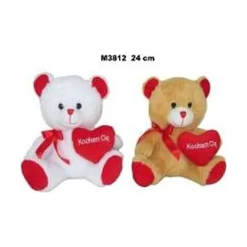 plyšák Misie z serduszkiem 24cm MIX