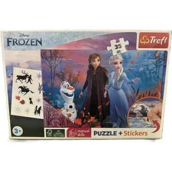 Trefl Puzzle 35 + samolepky - Frozen