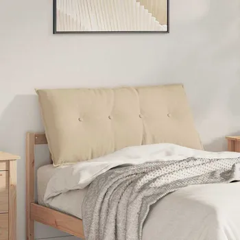 vidaXL Polštář na záda Krémová 100 x 19 x 50 cm textil [42014751]