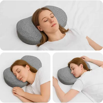 Dekorativní polštářek vidaXL Polštář s polštářem Šedá 55 x 36 x 10 cm Polyester [42012697]