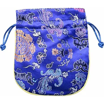 Dárková taška Brokátový sáček modrý 11,5 x 13 cm cca 11,5 x 13 cm