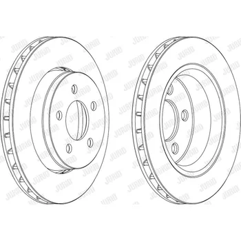 Brzdový kotouč Brzdový kotouč JURID 563041JC