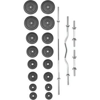 Cyklotrenažér TRINFIT Činkový set PREMIUM XL kovový 100 kg NO SIZE ČERNÁ