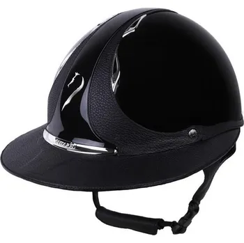 ANTARES Lesklý klasický jezdecký klobouk pro ženy Antarès Shagreen Premium Eclipse M/56–59cm ČERNÁ