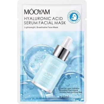Pleťová maska Mooyam Hyal Acid Serum pleťová maska v plátku s kyselinou hyaluronovou 25 ml