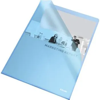 Esselte desky L Standard A4, OP, 115 mic, sáček 25 ks, modrá