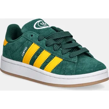 Chlapecké tenisky Dětské semišové tenisky adidas Originals CAMPUS 00s JP7985 zelená 79X, EUR 33