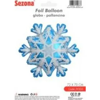 Balónek Balon Boże Narodzenie Śnieżynka 70x72cm