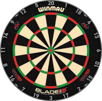 Lukostřelecký terč WINMAU Sisalový terč Winmau BLADE 6 TRIPLE CORE VÍCEBAREVNÁ|ZELENÁ|ČERVENÁ