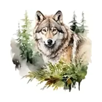 Nažehlovací obrázek - vlk XI (8,6 x 9,0 cm)