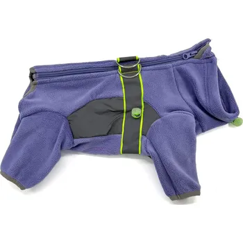 Obleček pro psa Vsepropejska Mazlík elastická fleecová kombinéza pro psa Barva: Fialová, Délka zad (cm): 40, Obvod hrudníku: 42 - 57 cm