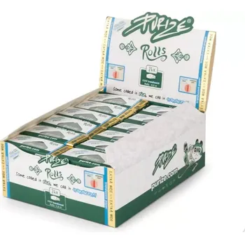 PURIZE průsvitné rolovací papírky Translucent Wide Rolls, 4,2 m | box 24 ks (PURIZE® Rolls Brown vám dávají úplnou svobodu při balení s 4 metry nebělených papírků na roli pro vlastní volbu velikosti.)