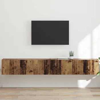 Obývací stěna vidaXL TV wall cabinet Nástěnný 2 pcs Staré dřevo 98 x 31 x 29,5 cm [892246]