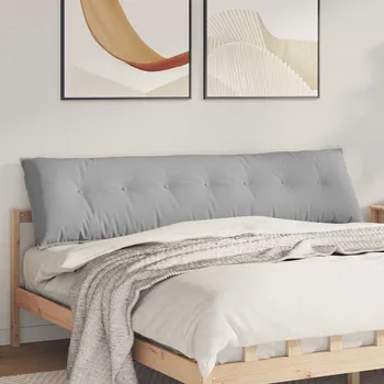 Polštář vidaXL Polštář na záda Oblačno šedá 200 x 19 x 50 cm textil [42014972]