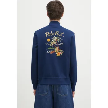 Dámská mikina Bavlněná mikina Polo Ralph Lauren Long Sleeve Sweatshirt, M, modrá, 55X