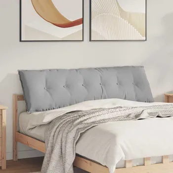 Bytový textil vidaXL Polštář na záda Oblačno šedá 160 x 19 x 50 cm textil [42014886]