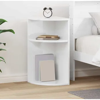 Konferenční stolek vidaXL Odkládací stolek Vysoce lesklá bílá 29,6 x 29,6 x 60 cm [891124]