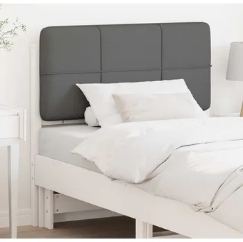 vidaXL Čalouněné čelo postele s čelo Bílá a světlá šedá 75 cm [880157]