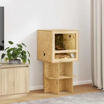 vidaXL Terárium Hnědá 50 x 50 x 50 cm OSB [876728]