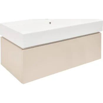 Šatní skříň Swiss aqua technologies Koupelnová skříňka s umyvadlem SAT Feel 100x30x46 cm pískově béžová mat SATFEEL100BEU2