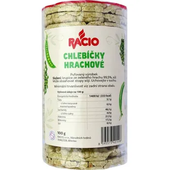 Trvanlivě pečivo RACIO Chlebíčky hrachové (12 ks)
