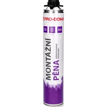 Montážní pěna Pěna nízkoexpanzní pistolová PRO-DOMA – 750 ml