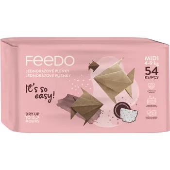 Plena FEEDO Plenky jednorázové Midi (od 4 do 9 kg), 54 ks
