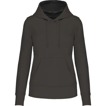 Dámská mikina Dámská ekologická mikina s kapucí K 4028 dark grey XL
