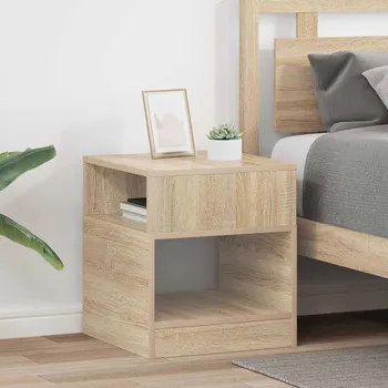 Konferenční stolek vidaXL Odkládací stolek 2 pcs Sonoma dub 40,5 x 40 x 45 cm [890917]