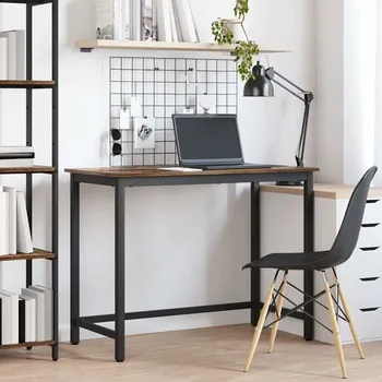 Psací stůl vidaXL stůl Kouřový dub 80 x 50 x 76,5 cm Inženýrské dřevo a ocel [873764]