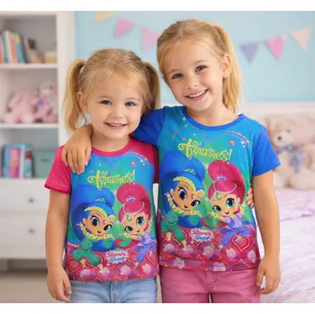 Dívčí tričko Setino Dívčí tričko TŘPYTKA A SVĚTLA krátký rukáv Růžová, Velikost: 104 104