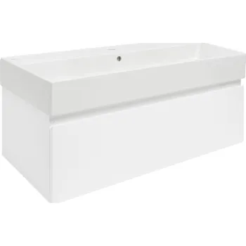 Šatní skříň Swiss aqua technologies Koupelnová skříňka s umyvadlem SAT B-WAY 99x30x45 cm bílá lesk BWAY100WU2