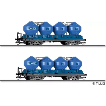 Modelová železnice Cementové vozy NHN TT 2 kusy - Tillig 01114