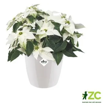 Obal na květináč Obal Brussels Diamond - white 30 cm