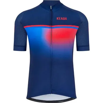 cyklistický dres KEADA SPORTS Pánský cyklistický dres s krátkým rukávem Jekyll Two XL MODRÁ|ČERVENÁ