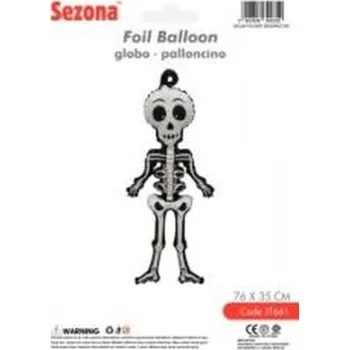 Balónek Balon Halloween Szkielet 76x35cm