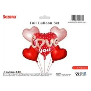Balónek Balkony Walentynkowe serca