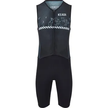 Potápěčské vybavení KEADA SPORTS Pánský triatlonový oblek bez rukávů - Signal One L BÍLÁ|ČERNÁ