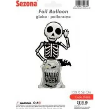 Balónek Balon Halloween Szkielet 120x58cm