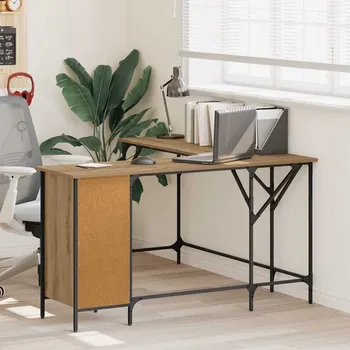 Psací stůl vidaXL Stůl Artisanový dub 141 x 141 x 75 cm kompozitní dřevo [882876]