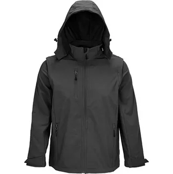 Pánská softshellová bunda SOĽS Falcon Pánská softshellová bunda 3v1 SL03995 Uhlově šedá 4XL