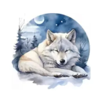 Nášivka Nažehlovací obrázek - vlk I (9,0 x 8,7 cm)