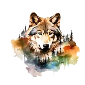 Nášivka Nažehlovací obrázek - vlk II (9,0 x 8,5 cm)