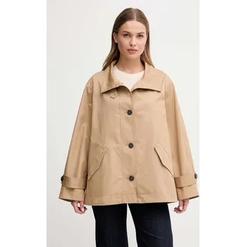 Bavlněná bunda United Colors of Benetton 2QJYDN07Y hnědá 82X, vel. XL