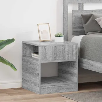 Konferenční stolek vidaXL Odkládací stolek 2 pcs Šedá Sonoma 40,5 x 40 x 45 cm [890923]