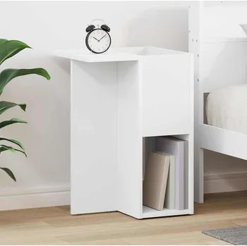 Konferenční stolek vidaXL Odkládací stolek Bílá 35 x 40 x 55 cm kompozitní dřevo [891096]