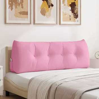 vidaXL Polštář na záda Růžová 140 x 24 x 50 cm textil [42014514]