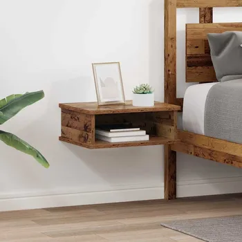 Noční stolek vidaXL Noční stolek 2 pcs Staré dřevo 40 x 31 x 15 cm kompozitní dřevo [891117]