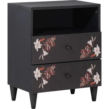 Ložnice vidaXL Noční stolek Vícebarevný 50 x 33 x 60 cm Masivní mangové dřevo [4018710]