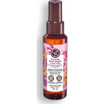 Kosmetika Parfémovaný sprej na tělo a vlasy Luční kvítí & vřes Bain de Nature 100 ml od Yves Rocher
